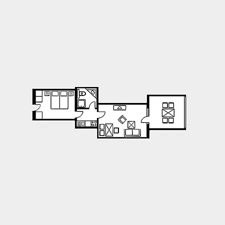 Strandvillen - Ferienwohnung Mit Meerblick, 1 Schlafzimmer Und Balkon Sv-615 *